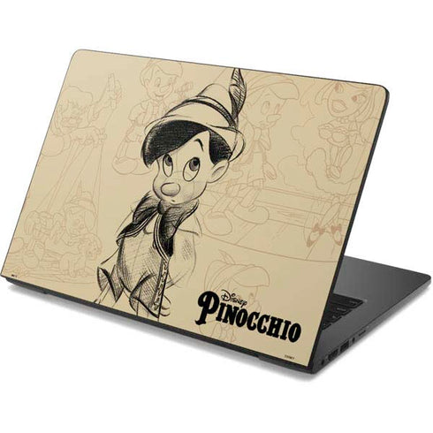 Disney Pinocchio Sketches Portrait Dell Chromebook Skin