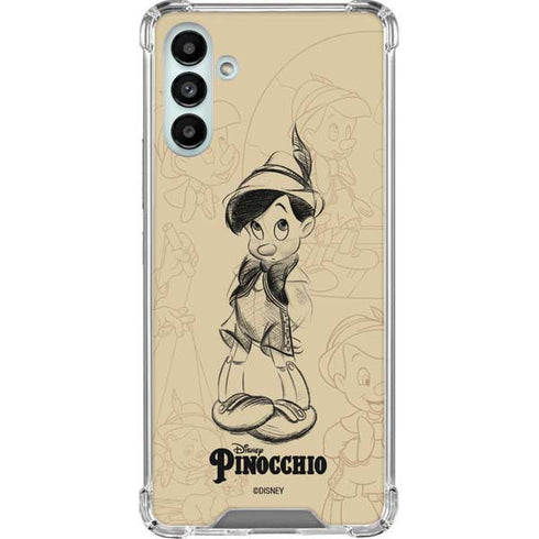 Disney Pinocchio Sketches Portrait Galaxy A13 5G Clear Case