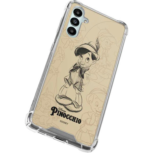 Disney Pinocchio Sketches Portrait Galaxy A14 5G Clear Case
