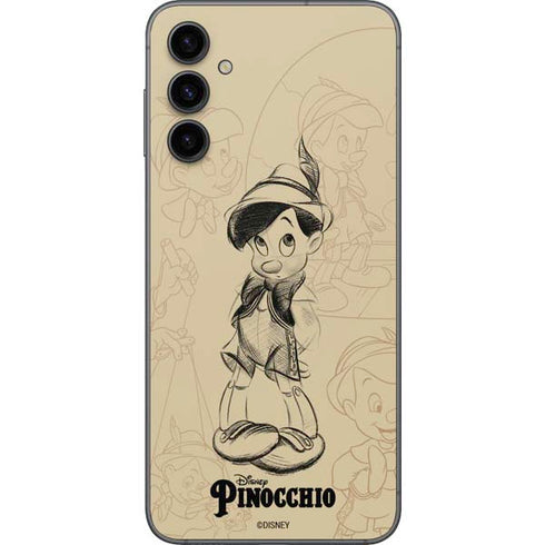 Disney Pinocchio Sketches Portrait Galaxy A14 5G Skin