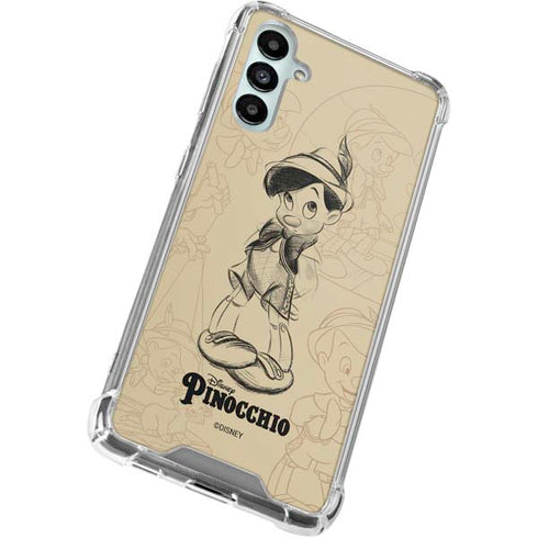 Disney Pinocchio Sketches Portrait Galaxy A15 5G Clear Case