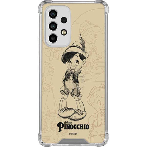 Disney Pinocchio Sketches Portrait Galaxy A33 5G Clear Case