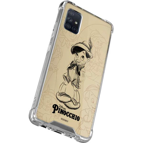 Disney Pinocchio Sketches Portrait Galaxy A51 5G Clear Case