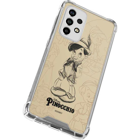 Disney Pinocchio Sketches Portrait Galaxy A53 5G Clear Case