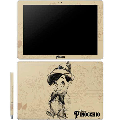 Disney Pinocchio Sketches Portrait Galaxy Book 12in Skin