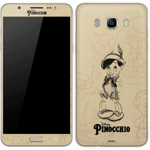 Disney Pinocchio Sketches Portrait Galaxy J7 Skin