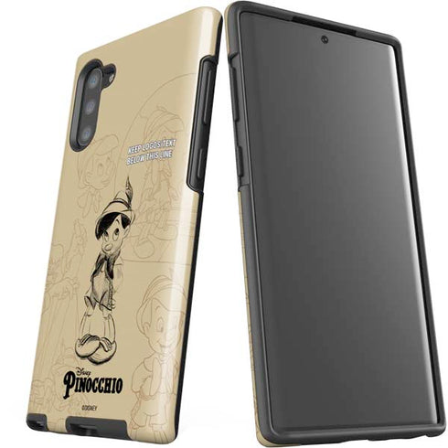 Disney Pinocchio Sketches Portrait Galaxy Note 10 Pro Case