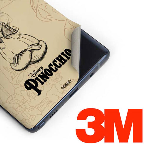 Disney Pinocchio Sketches Portrait Galaxy Note 9 Skin