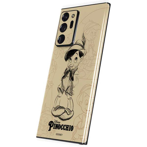 Disney Pinocchio Sketches Portrait Galaxy Note20 Ultra 5G Skin