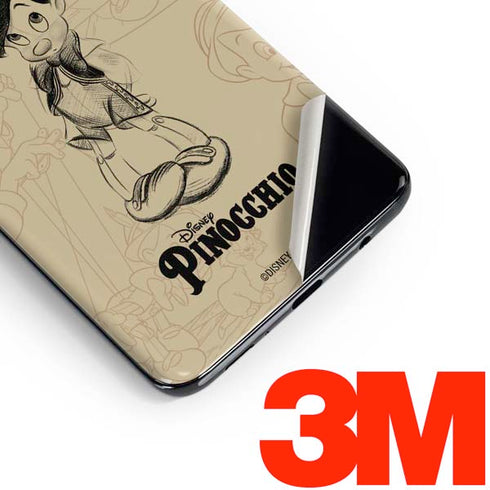 Disney Pinocchio Sketches Portrait Galaxy S10 Plus Skin