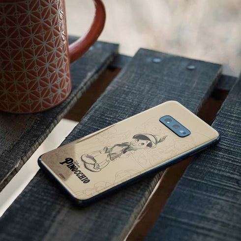 Disney Pinocchio Sketches Portrait Galaxy S10e Skin