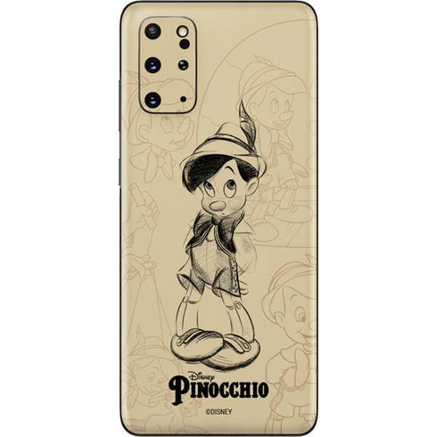 Disney Pinocchio Sketches Portrait Galaxy S20 Plus Skin