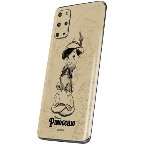 Disney Pinocchio Sketches Portrait Galaxy S20 Plus Skin
