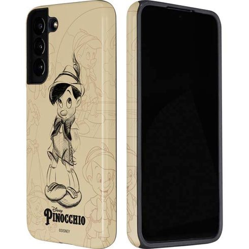 Disney Pinocchio Sketches Portrait Galaxy S22 Plus Pro Case