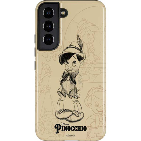 Disney Pinocchio Sketches Portrait Galaxy S22 Pro Case