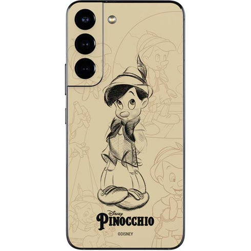 Disney Pinocchio Sketches Portrait Galaxy S22 Skin