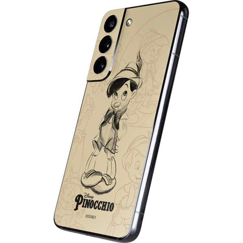Disney Pinocchio Sketches Portrait Galaxy S22 Skin