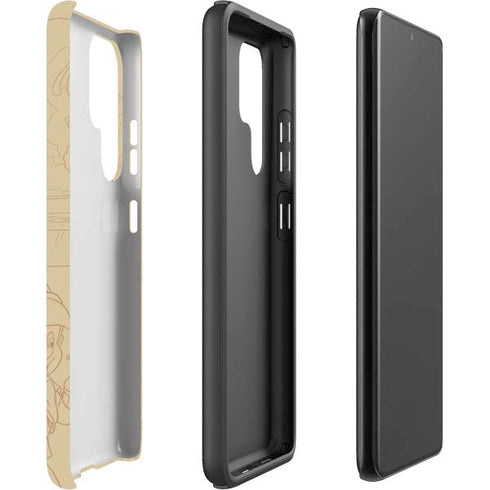 Disney Pinocchio Sketches Portrait Galaxy S22 Ultra Pro Case