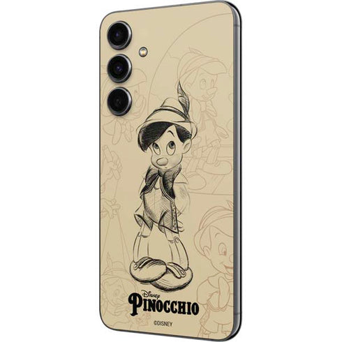 Disney Pinocchio Sketches Portrait Galaxy S23 FE Skin