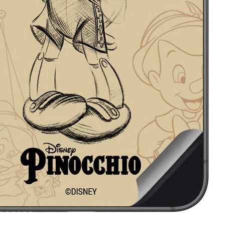 Disney Pinocchio Sketches Portrait Galaxy S23 FE Skin