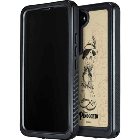 Disney Pinocchio Sketches Portrait Galaxy S23 Plus Waterproof Case