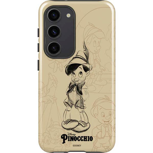 Disney Pinocchio Sketches Portrait Galaxy S23 Pro Case