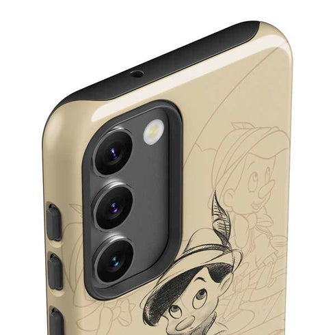 Disney Pinocchio Sketches Portrait Galaxy S23 Pro Case