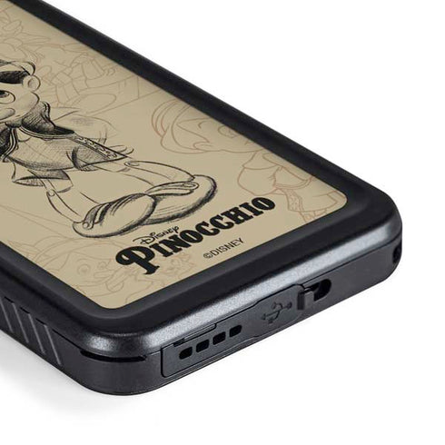 Disney Pinocchio Sketches Portrait Galaxy S23 Waterproof Case