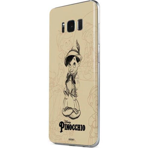 Disney Pinocchio Sketches Portrait Galaxy S8 Plus Skin