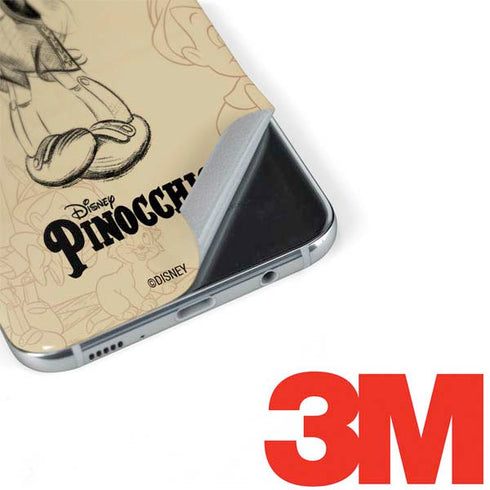Disney Pinocchio Sketches Portrait Galaxy S8 Plus Skin