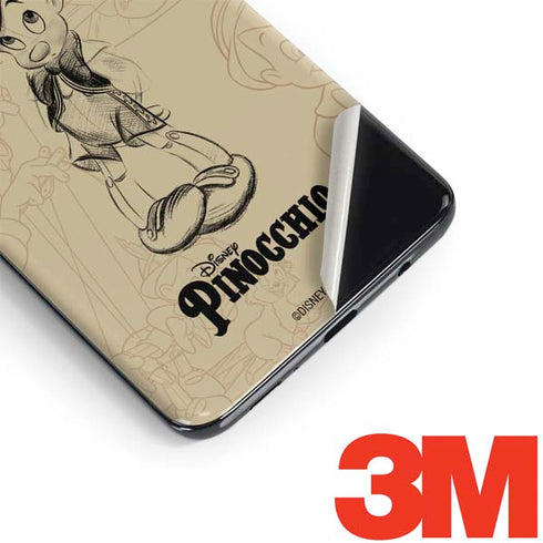 Disney Pinocchio Sketches Portrait Galaxy S9 Plus Skin