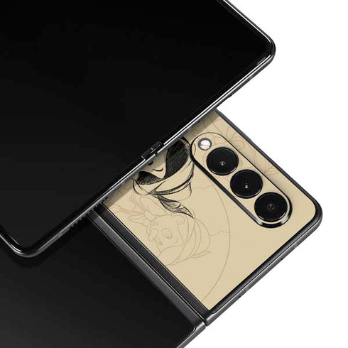Disney Pinocchio Sketches Portrait Galaxy Z Fold3 5G Skin
