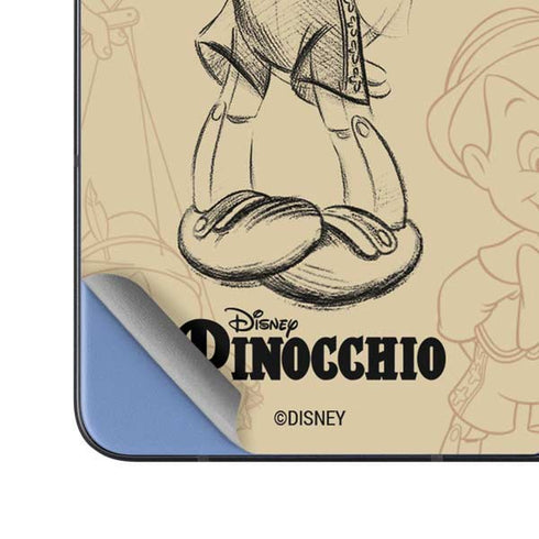 Disney Pinocchio Sketches Portrait Galaxy Z Fold5 5G Skin