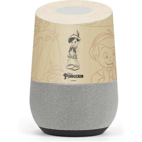 Disney Pinocchio Sketches Portrait Google Home Skin