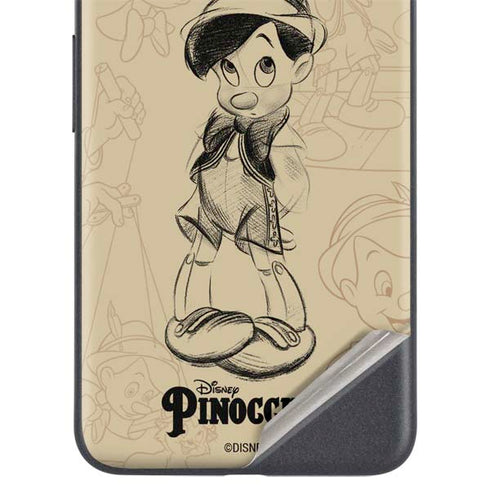Disney Pinocchio Sketches Portrait Google Pixel 4a 5G Skin