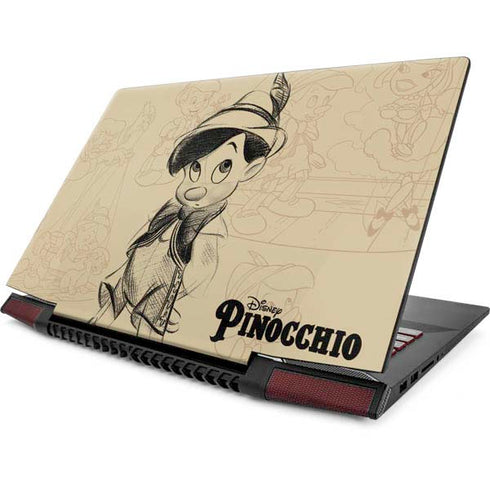 Disney Pinocchio Sketches Portrait Lenovo IdeaPad Skin