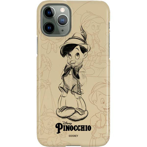 Disney Pinocchio Sketches Portrait iPhone 11 Pro Lite Case