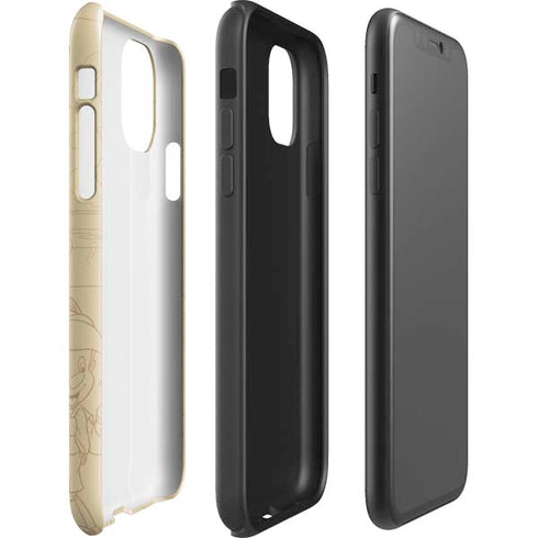 Disney Pinocchio Sketches Portrait iPhone 11 Pro Max Impact Case