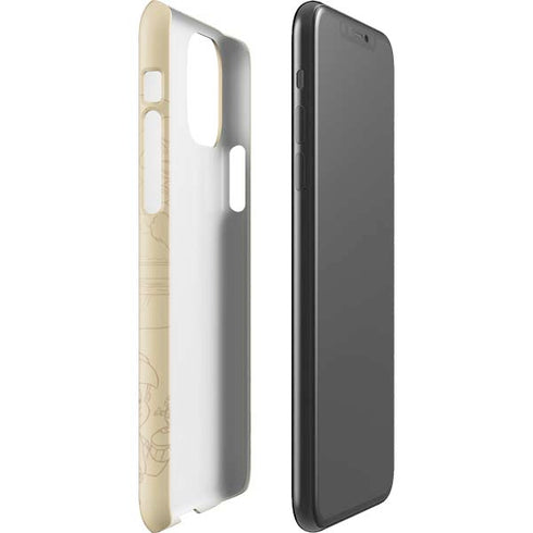 Disney Pinocchio Sketches Portrait iPhone 11 Pro Max Lite Case