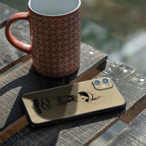 Disney Pinocchio Sketches Portrait iPhone 11 Skin