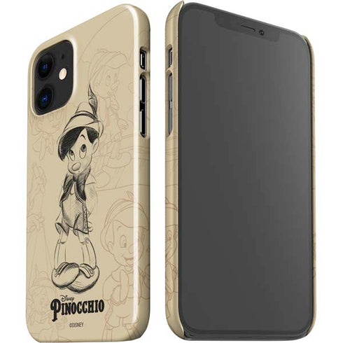 Disney Pinocchio Sketches Portrait iPhone 12 Mini Lite Case