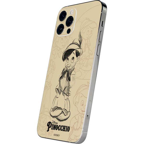 Disney Pinocchio Sketches Portrait iPhone 12 Pro Max Skin