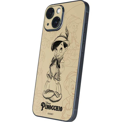 Disney Pinocchio Sketches Portrait iPhone 13 Mini Skin