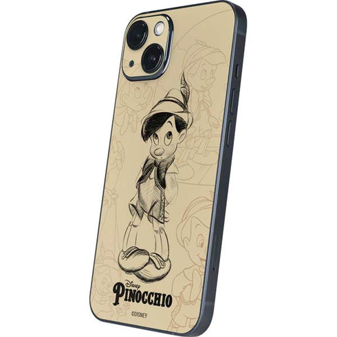 Disney Pinocchio Sketches Portrait iPhone 13 Skin