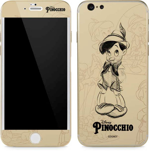 Disney Pinocchio Sketches Portrait iPhone 6/6s Skin