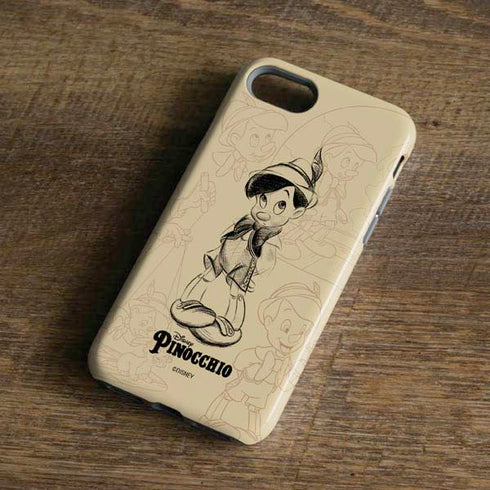 Disney Pinocchio Sketches Portrait iPhone 7 Pro Case