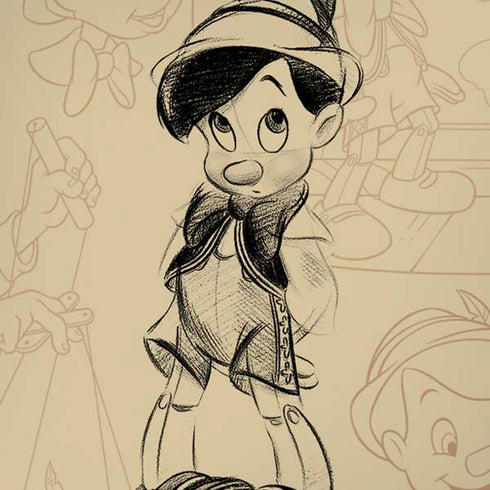Disney Pinocchio Sketches Portrait iPhone X Pro Case