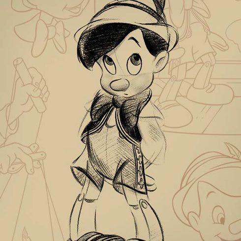 Disney Pinocchio Sketches Portrait iPhone XR Skin