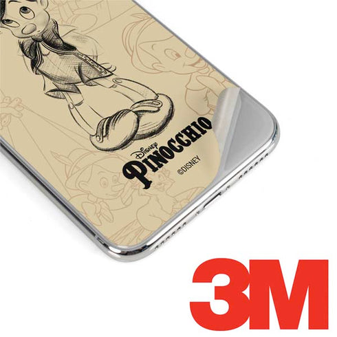 Disney Pinocchio Sketches Portrait iPhone XS Max Skin