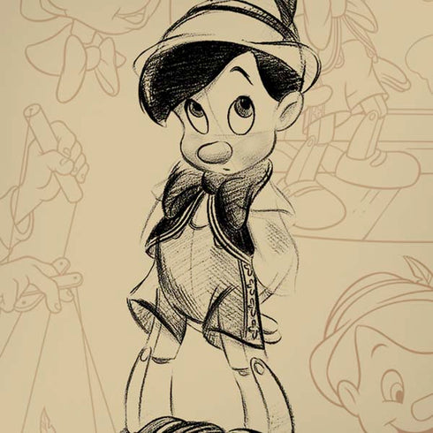 Disney Pinocchio Sketches Portrait iPhone XS Max Skin